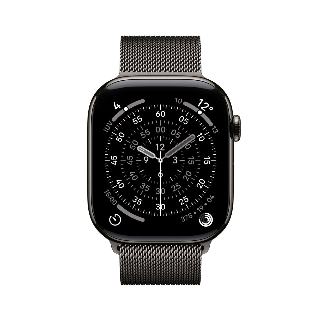 Apple Watch Series 11 Gps Cellular 46mm Titanio Negro Pizarra Correa Deportiva Negro Pizarra S M