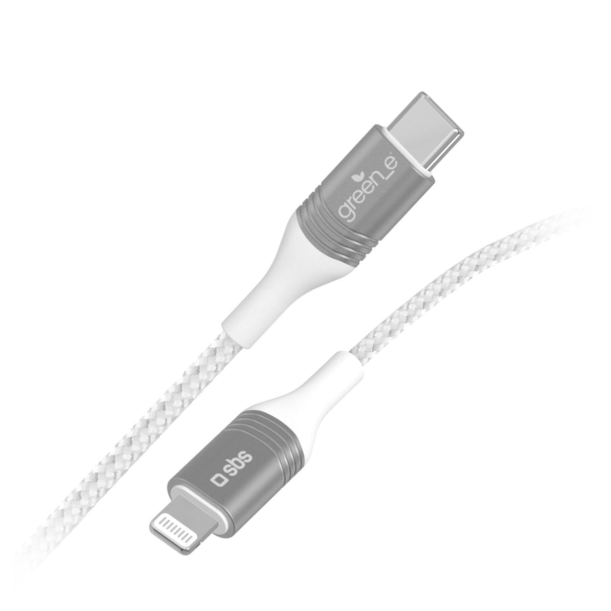 Sbs Grecableligtc12bw Cable De Conector Lightning 1,2 M Plata, Blanco