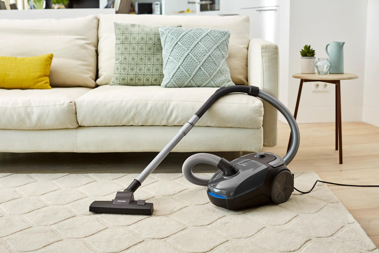 Aspirador Philips Powergo 900w Capacidad Polvo 3l Filtro Allergy Cable 9m Incluye Cepillo 2 En 1 Boquilla Estrecha