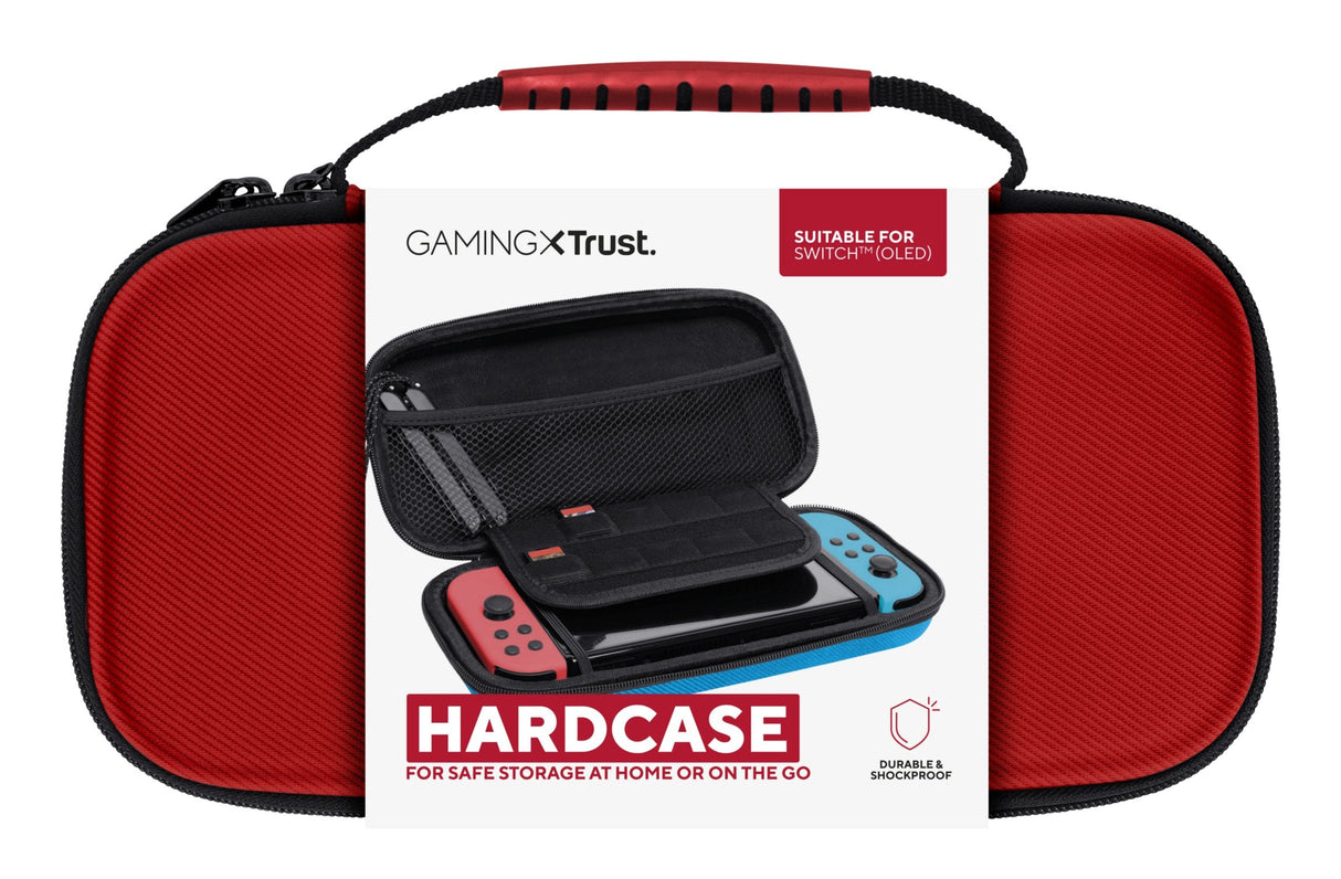 Estuche Rigido Para Nintendo Switch Trust Gxt1248 Bicolor: Rojo Y Azul 25418