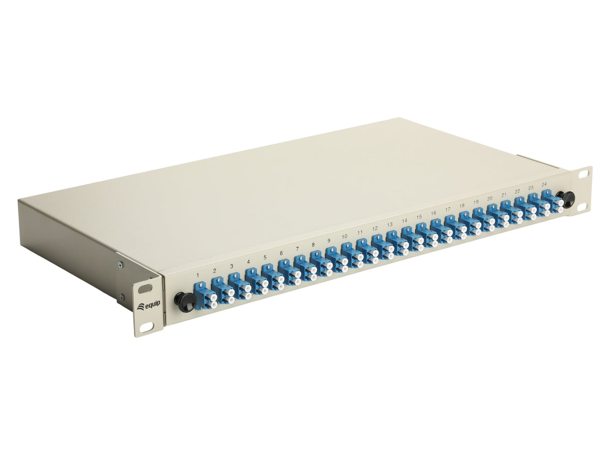 Equip Lwl-Spleisskamen 24-Port Lc-Duplex Os2 1u Komplett Gr