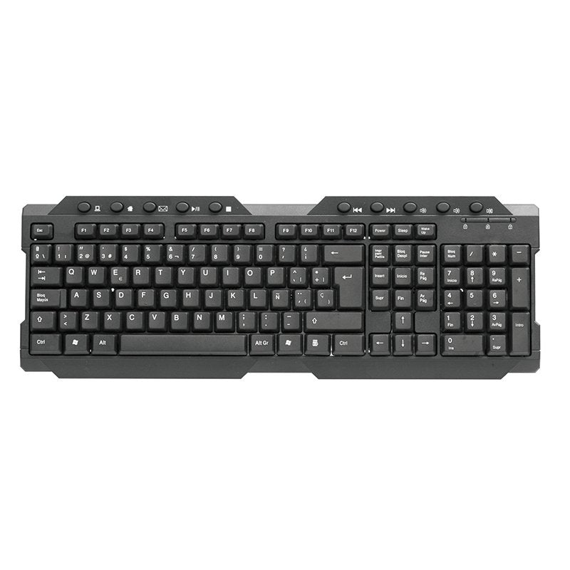 Teclado Español Omega Multimedia Aurora Usb Ok026es