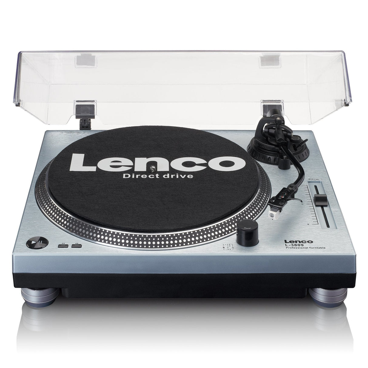 Lenco L-3809me Silber