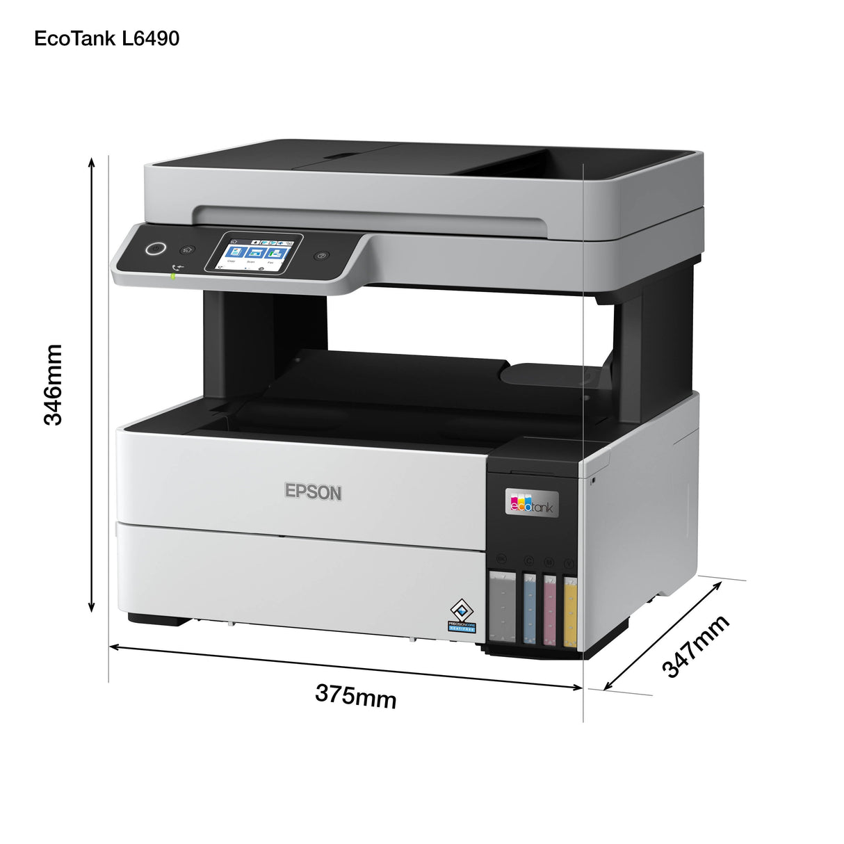 Impresora Multifuncion Epson Ecotank L6490, 4 En 1, Wi-Fi, Blanco Y Negro