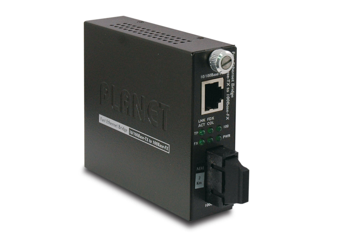 EAN 4711213686771 - PLANET FST-802 convertidor de medio 100 Mbit/s 1310 nm Multimodo Negro imagen 1