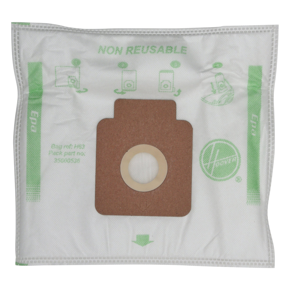 Bolsa Pure Hepa Hoover H63 Para Aspirador Brave 4 Unidades