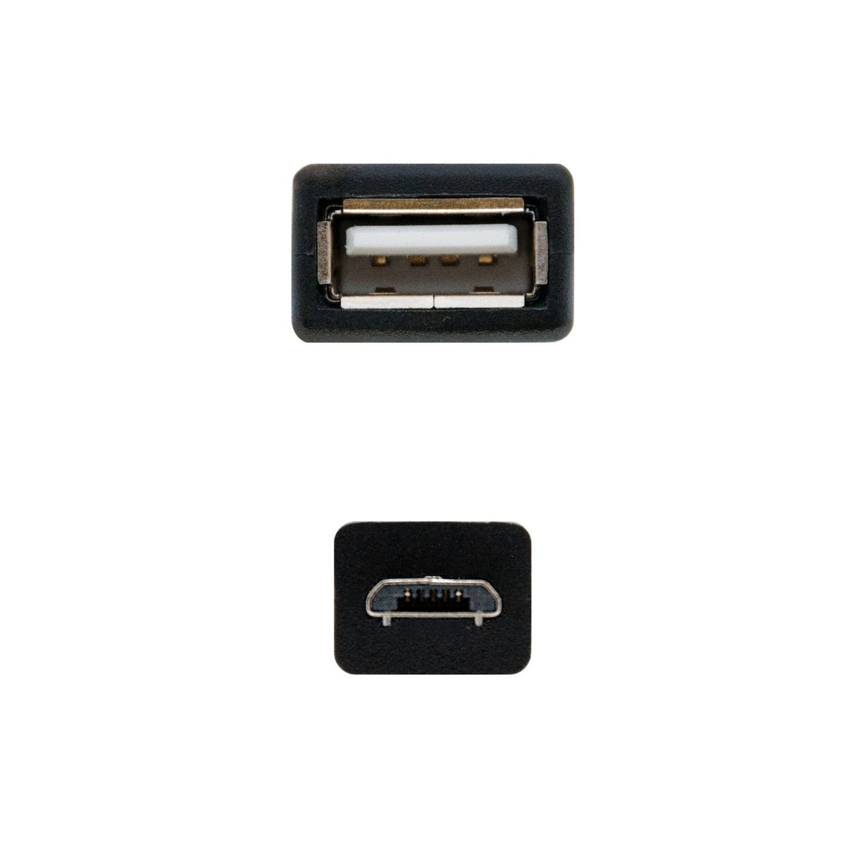 EAN 8433281006386 - Nanocable 10.01.3500 cable USB USB 2.0 0,15 m Micro-USB B USB A imagen 2