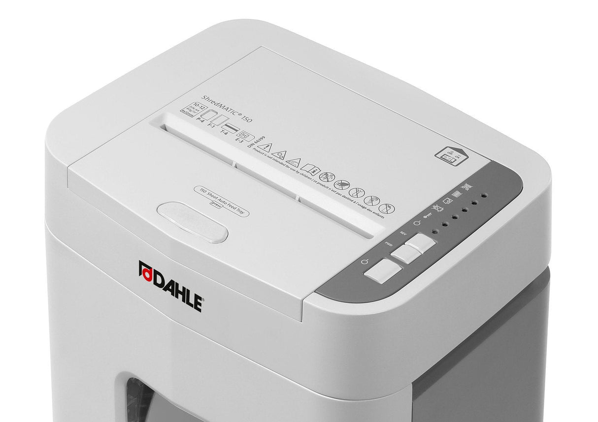 Dahle Shredmatic 150 Destructora De Papel Automatica Corte En Particulas P-4 - Autoalimentacion 150 Hojas, Manual 10-12