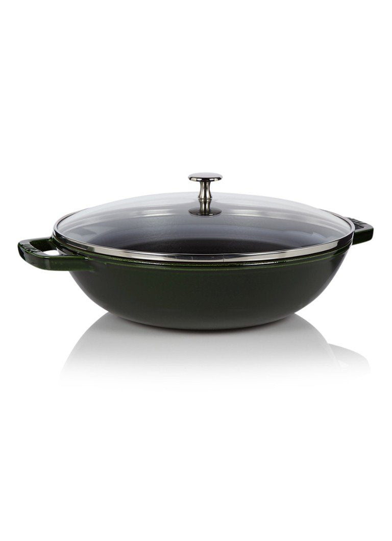 Staub 40511-344-0 Wok, Rund, 30 Cm, Negro