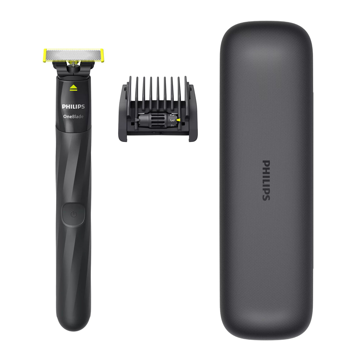 EAN 8720689034470 - Philips Norelco OneBlade QP1424/65 afeitadora Máquina de afeitar de láminas Carbón vegetal imagen 1