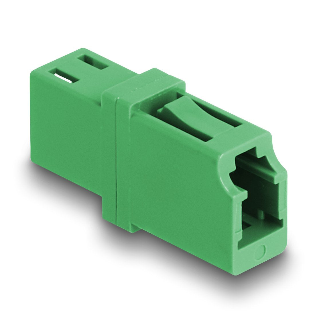 Delock 87984 Acoplador De Fibra Óptica Lc Simplex Hembra A Lc Simplex Hembra Apc Verde