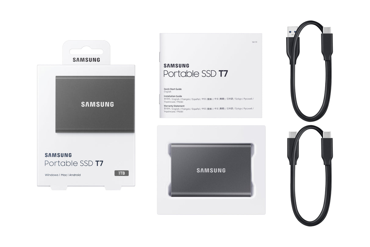 EAN 0887276405384 - Samsung Portable SSD T7 1 TB USB Tipo C 3.2 Gen 2 (3.1 Gen 2) Gris imagen 12