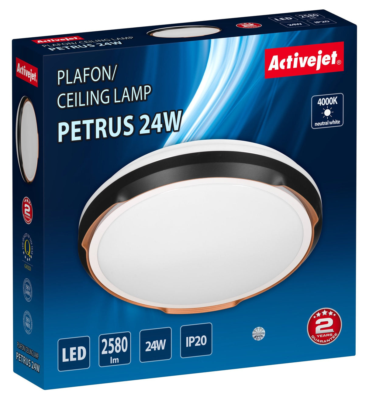 Plafón Activejet Led Aje-Petrus 24w