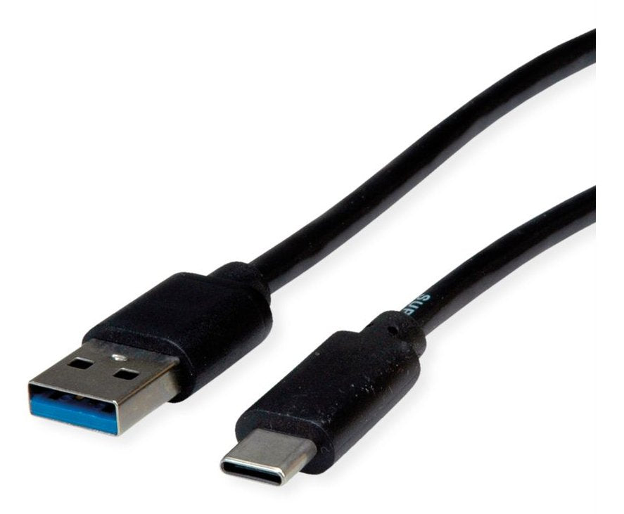 Roline Rm Usb 3.2 Gen 1 Cable, A-C, St St, Schwarz, 0,5 M