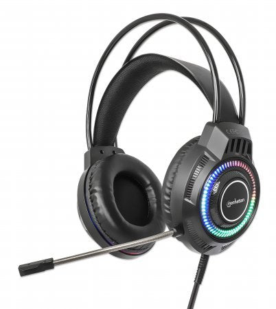 EAN 766623180696 - Manhattan 180696 auricular y casco Auriculares Alámbrico Diadema Juego USB tipo A Negro imagen 1