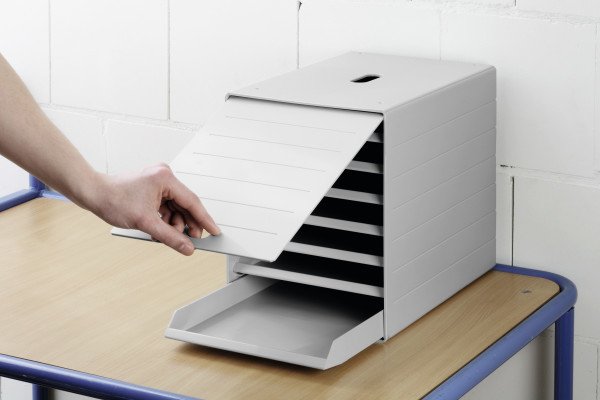 Durable Idealbox Plus - Cajonera - 7 Compartimentos - Para C4 (229 X 324 Mm)