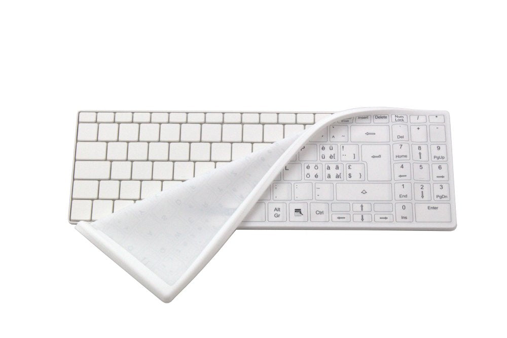Man&Machine Tecladoabdeckung De Wh. Its Cool Flat White De Silikon