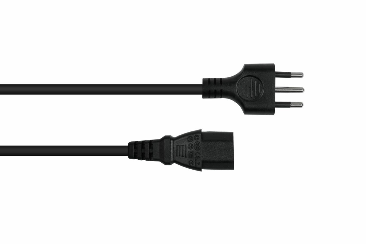 Cablemeimer Netzcable Italien Typ I An C13 Negro 1,8m