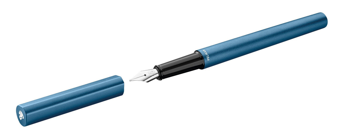 Pelikan Pluma Estilográfica Ineo Elements P6 1 M In Fs Petrol-Azul