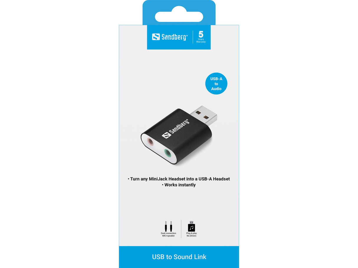 EAN 5705730133336 - Sandberg 133-33 tarjeta de audio 2.0 canales imagen 2