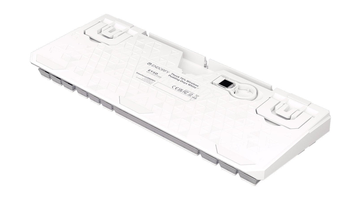 Teclado Alemán Endorfy Thock 75% Rf Inalámbrica + Usb Qwertz Blanco