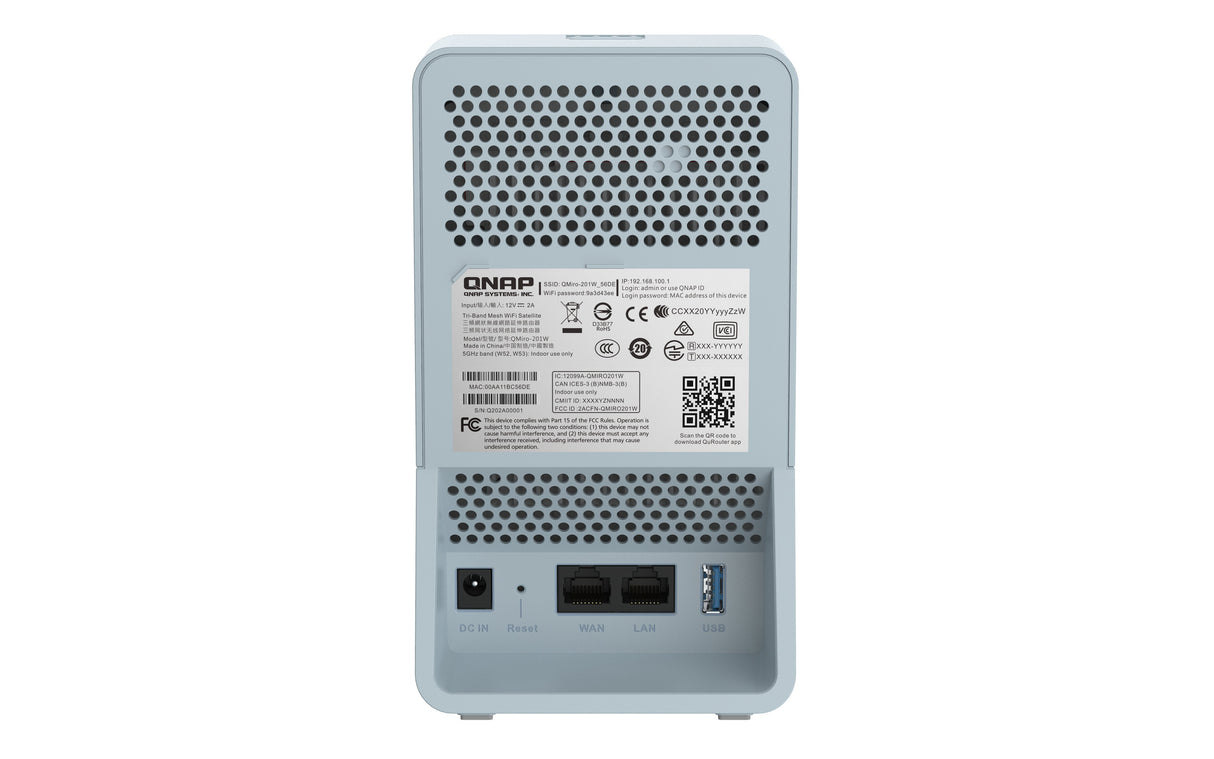 EAN 0885022020256 - QNAP QMiro-201W router inalámbrico Gigabit Ethernet Doble banda (2,4 GHz / 5 GHz) Azul imagen 2