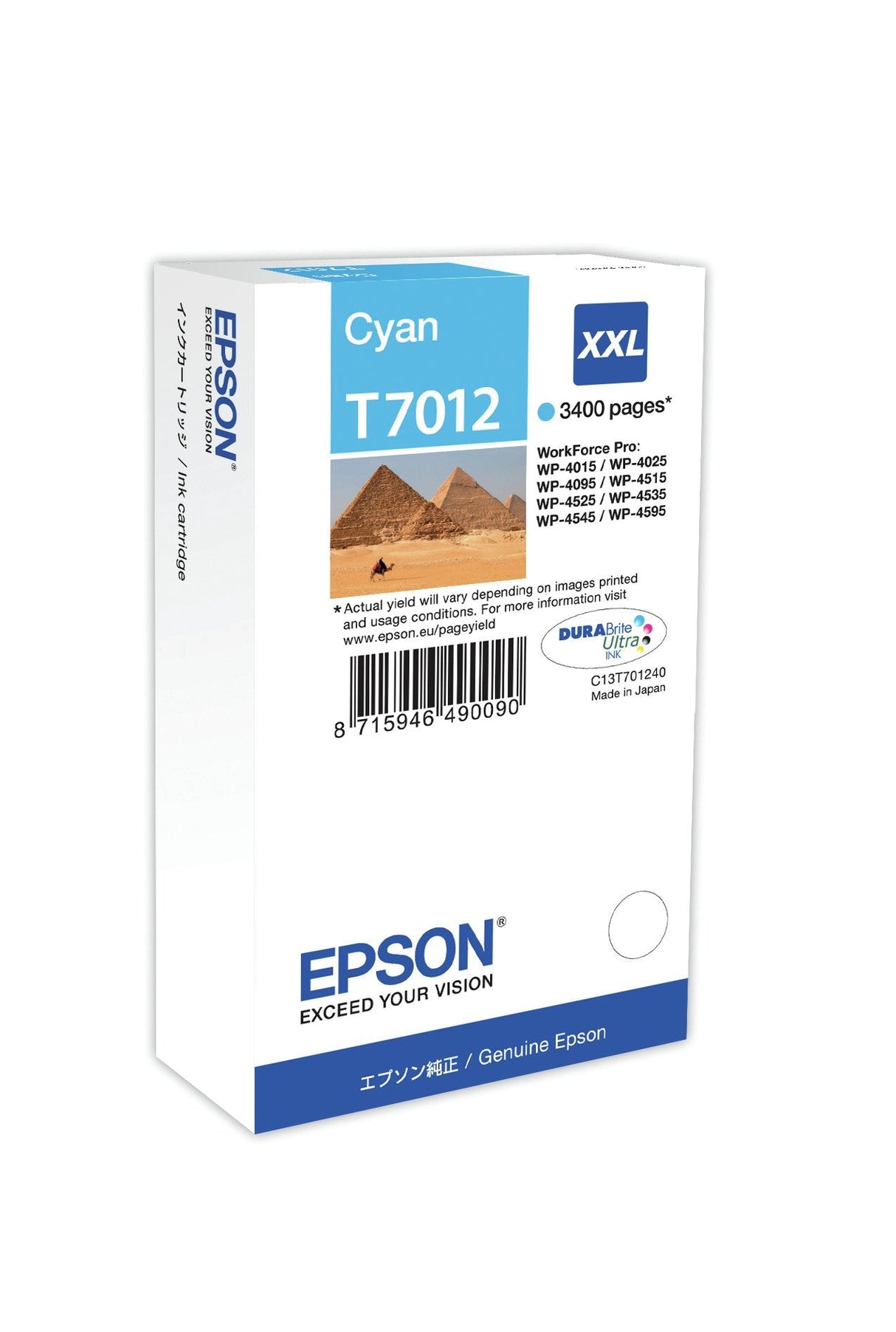EAN 5711045488511 - Epson T7012 cartucho de tinta 1 pieza(s) Original imagen 1