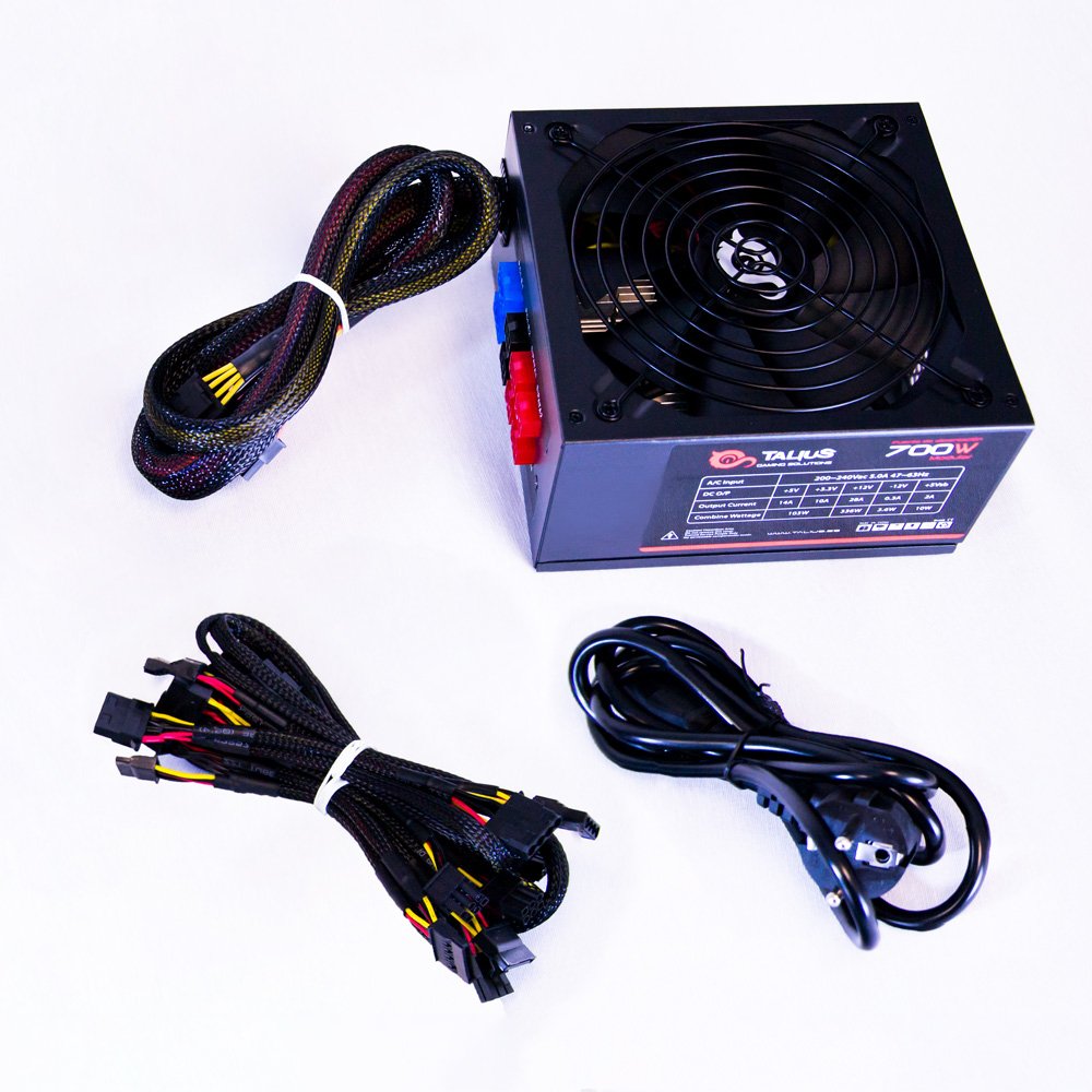 EAN 8436550232394 - TALIUS TAL-PSU700WMOD unidad de fuente de alimentación 20+4 pin ATX ATX Negro, Rojo imagen 5