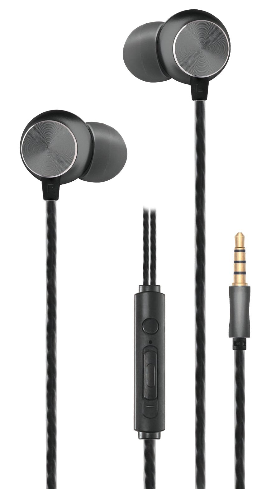 2go In-Ear Mereo-Auriculares "Deluxe" - Negro / Anthrazit