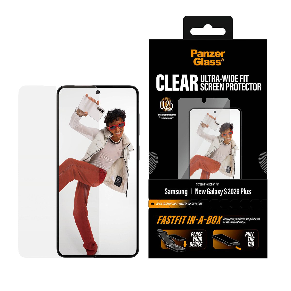 Panzerglass Displayschutz Samsung Galaxy S26+Ultra-Wide Fit M. Famfit In-A-Box