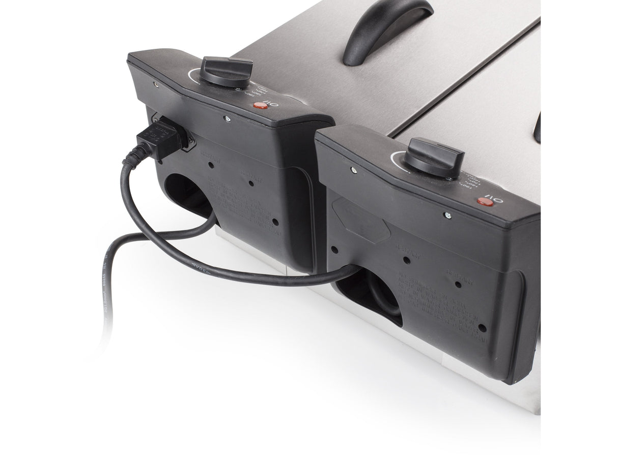 EAN 8713016008787 - Tristar FR-6937 freidora Doble 6 L Independiente 3600 W Negro, Acero inoxidable imagen 3