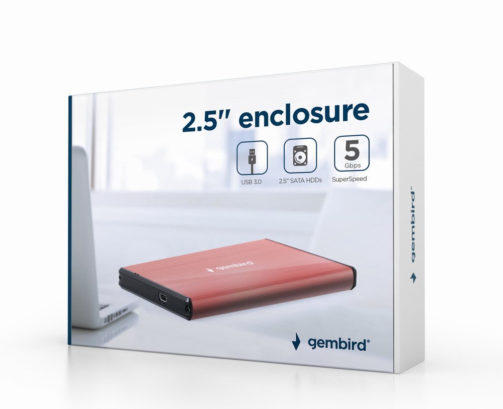EAN 8716309119832 - Gembird EE2-U3S-3-P caja para disco duro externo Caja de disco duro (HDD) Rosa 2.5" imagen 1