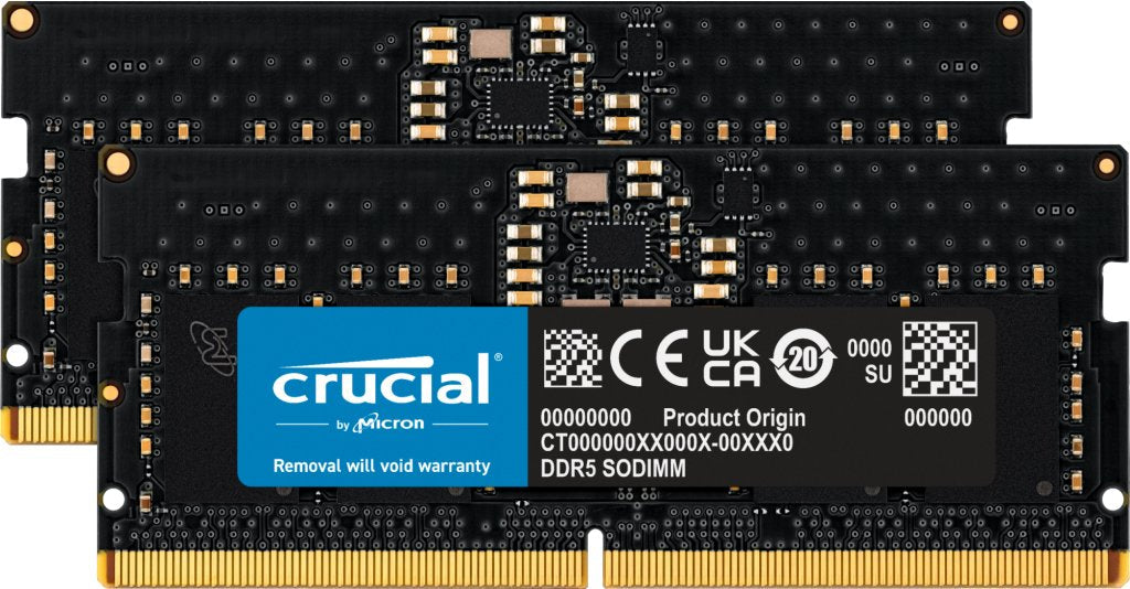 Memoria Ram Crucial 16gb Kit Ddr5-4800 (2x8gb) Sodimm Cl40 (16gbit)