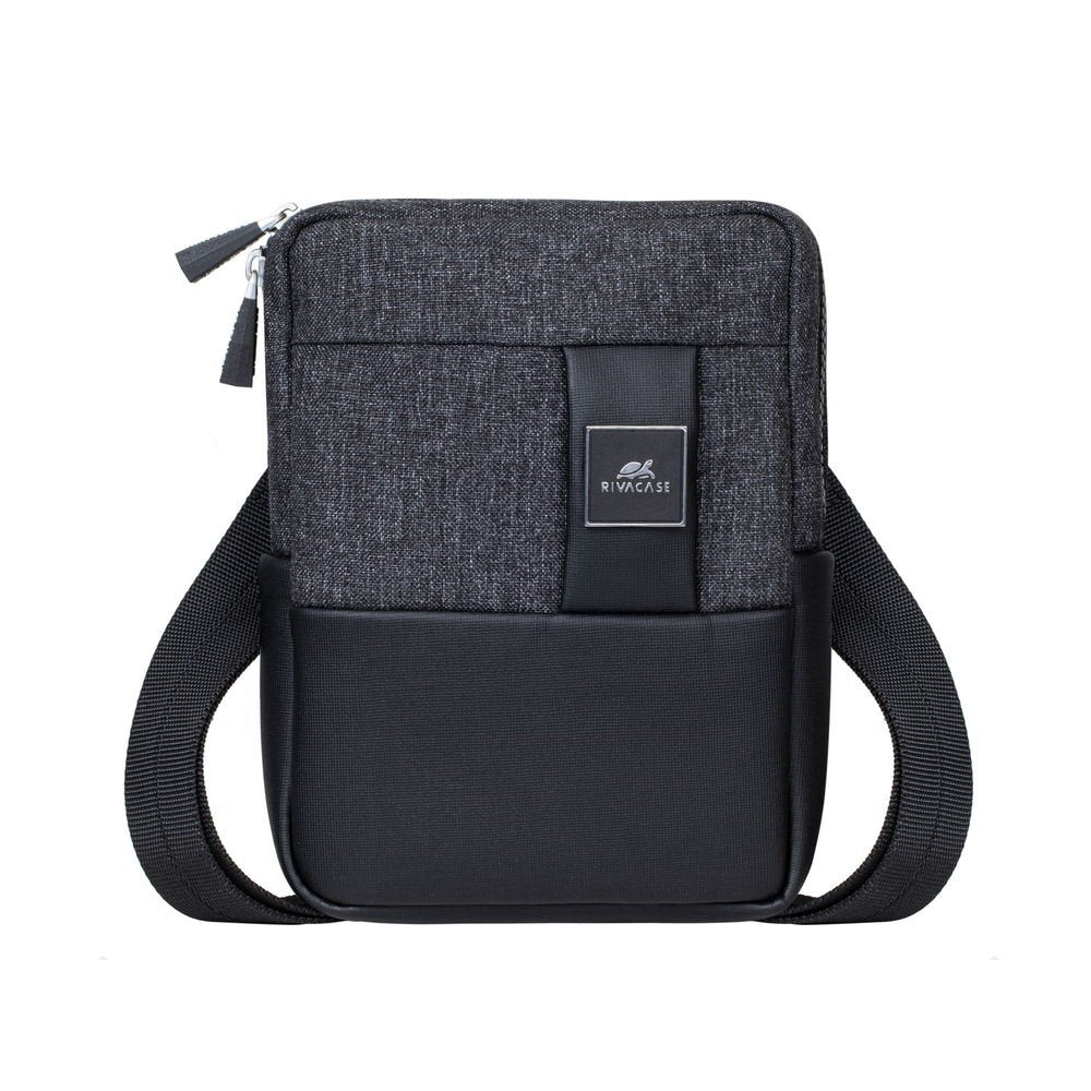 Rivacase 8810 Black Melange Crossbody Bag Para Tablets 8"