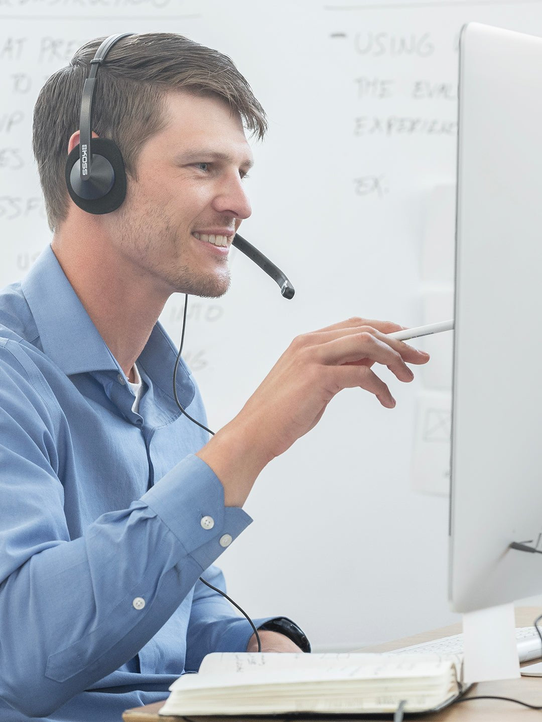 Auriculares Koss Cs195 Usb Con Cable, Supraaurales, Micrófono, Usb Tipo A, Negro