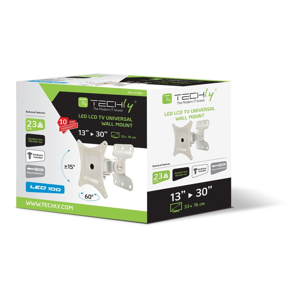 EAN 8054529023868 - Techly ICA-LCD 201WH soporte para TV 76,2 cm (30") Blanco imagen 2