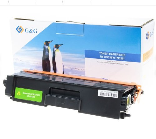 G&G Brother Tn321/Tn326/Tn329 Amarillo Cartucho De Toner Generico Tn-321y/Tn-326y/Tn-329y