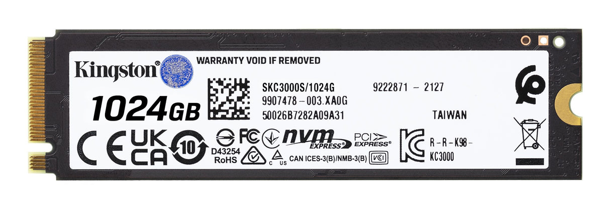 EAN 0740617324433 - Kingston Technology KC3000 1 TB PCI Express 4.0 3D TLC imagen 2