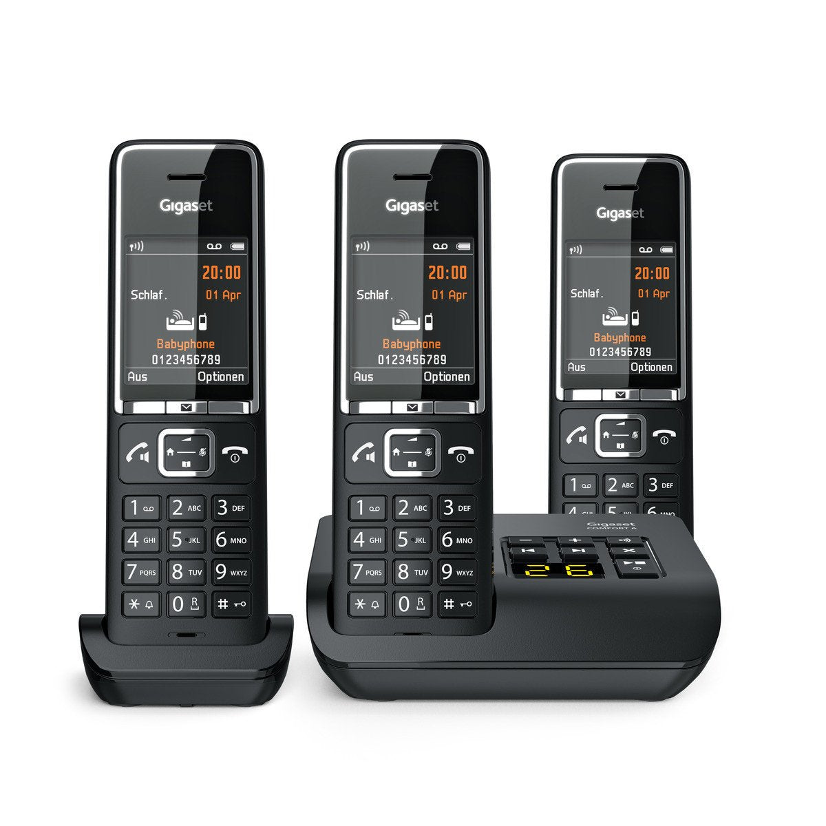 Telefono Gigaset Comfort 550a Trio Negro/Cromo