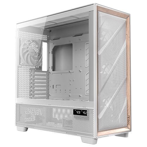 Caja Pc Antec Flux Pro_euv Wood Atx 2xusb3.0 Sin Fuente Blanco