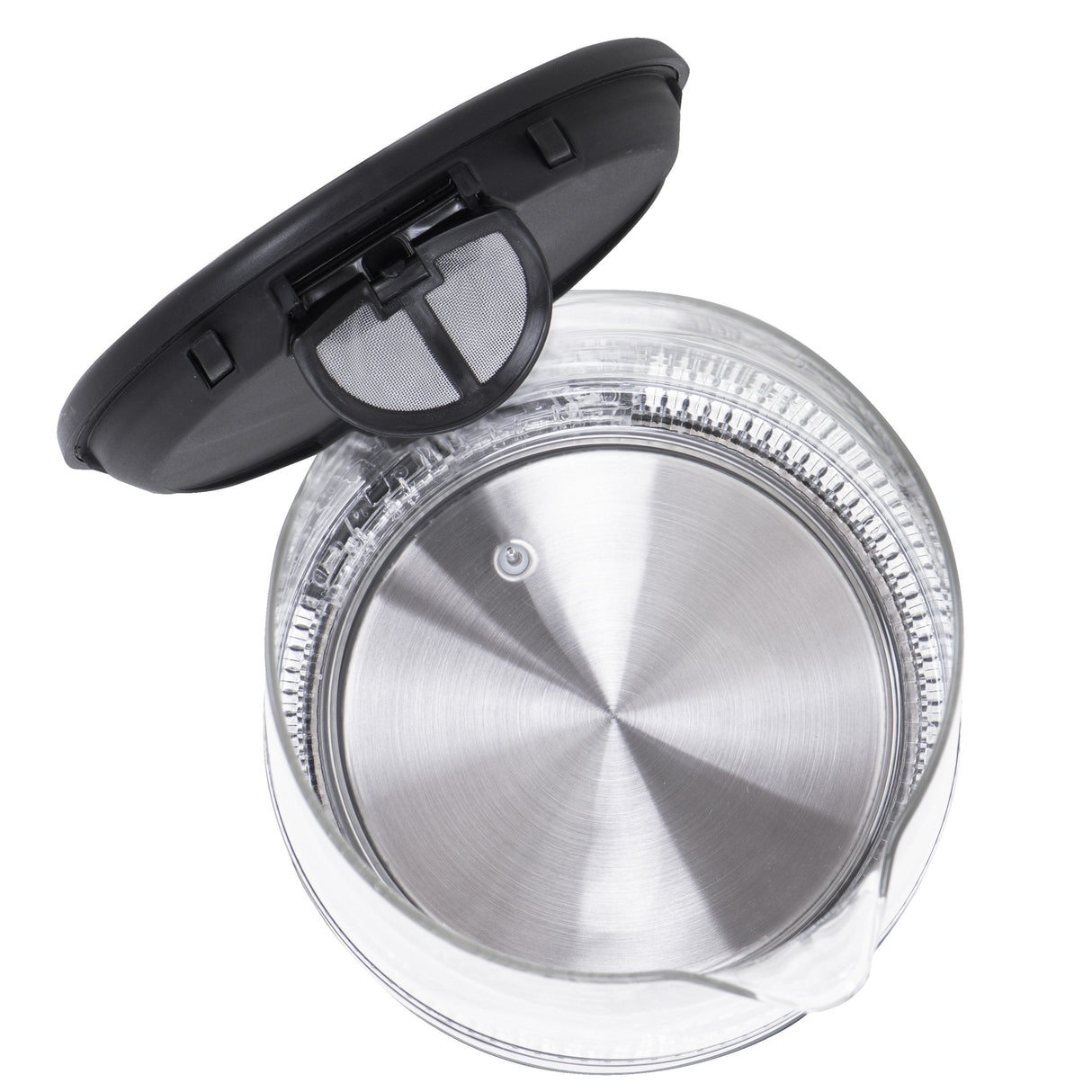 Tetera Mesko Home Ms 1301b Eléctrica 1,7 L 2200 W Negro, Acero Inoxidable, Transparente