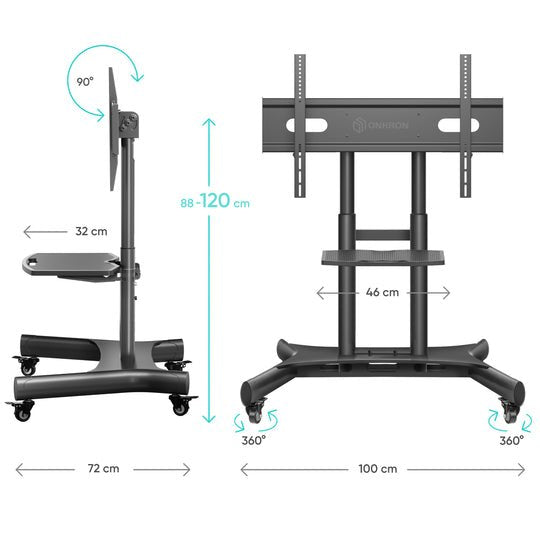 EAN 4603728443515 - ONKRON TS1380-B soporte para TV 2,11 m (83") Negro imagen 14