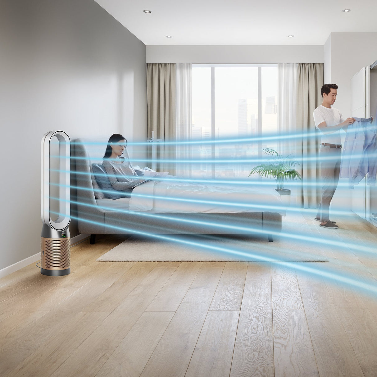 Dyson Purifier Cool Formaldehyde 61,5 Db 40 W Oro, Blanco