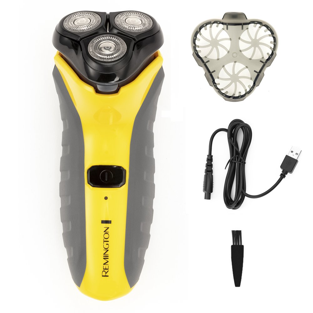 EAN 5038061139525 - Remington PR1855 Máquina de afeitar de rotación Negro, Amarillo imagen 3