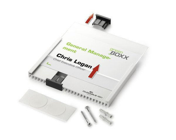 Señal De Puerta Durable Señal Informativa 149x52,5 Mm Plata Metalizada