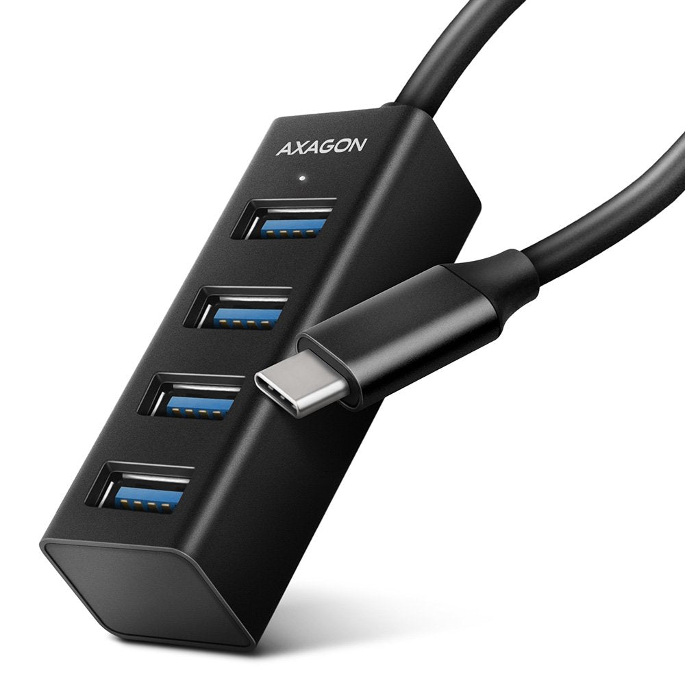 EAN 8595247905635 - Axagon HUE-M1C hub de interfaz USB 3.2 Gen 1 (3.1 Gen 1) Type-C 5000 Mbit/s Negro imagen 1