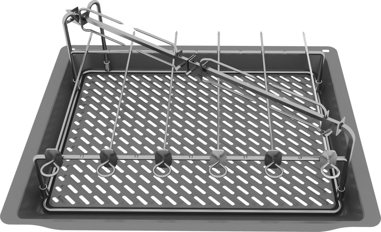 Neff Air Fry Grill Set Z11cg10x1, Bandeja Para Hornear Antracita, Esmaltada Z11cg10x1