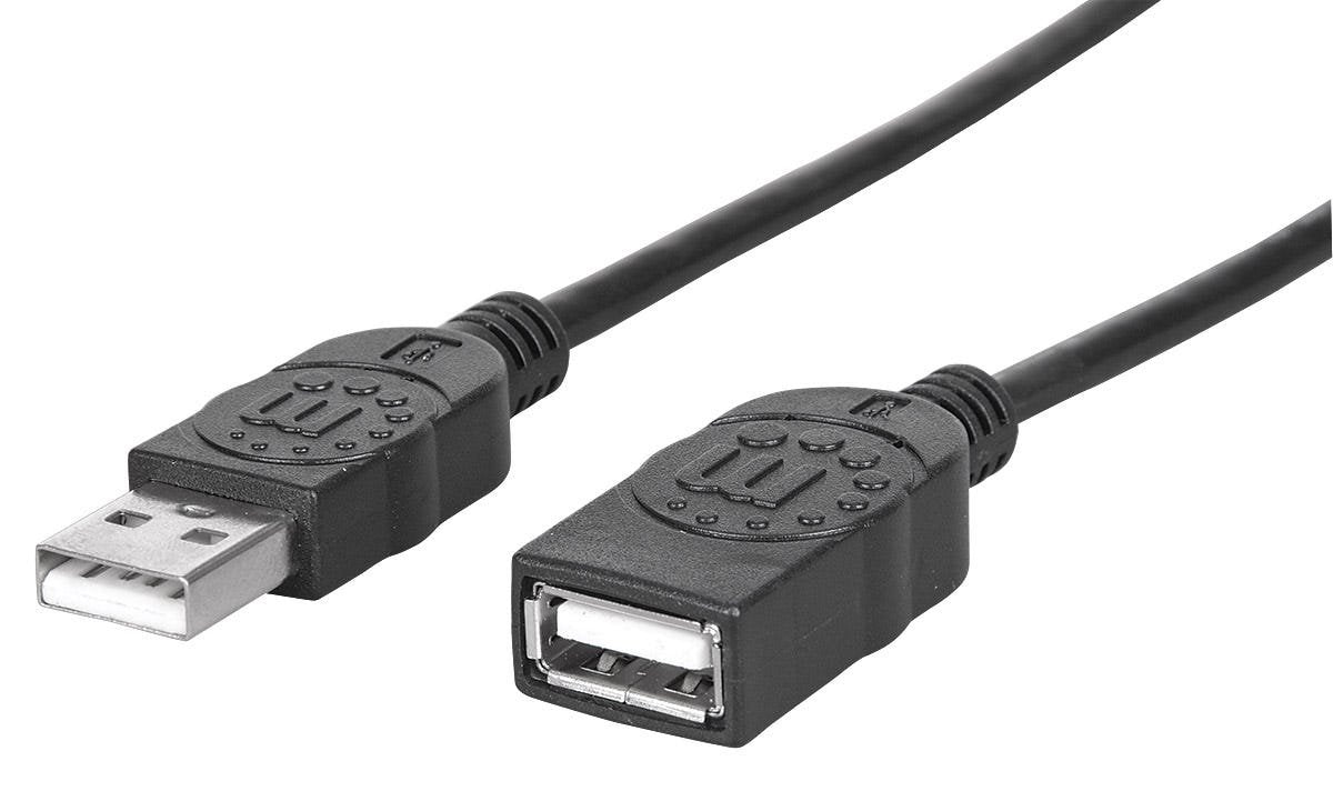 EAN 0766623308519 - Manhattan 308519 cable USB USB 2.0 1 m USB A Negro imagen 1