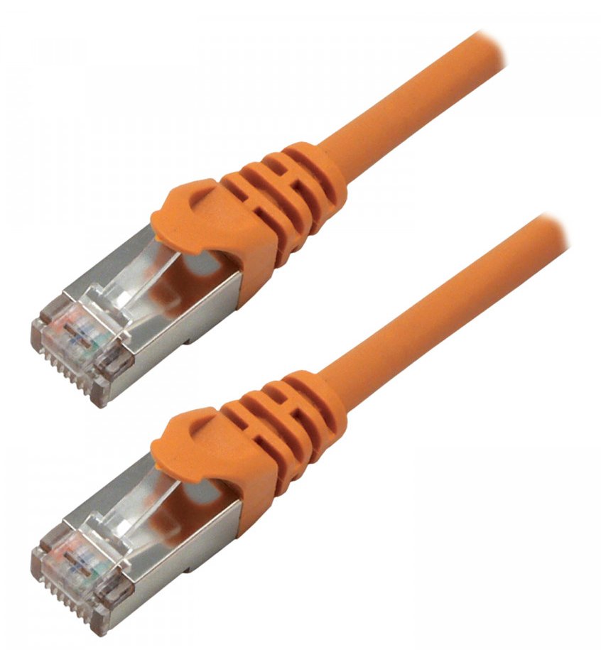 Mcl Rj45 Cat7 S/Ftp Lszh 0.15m Naranja