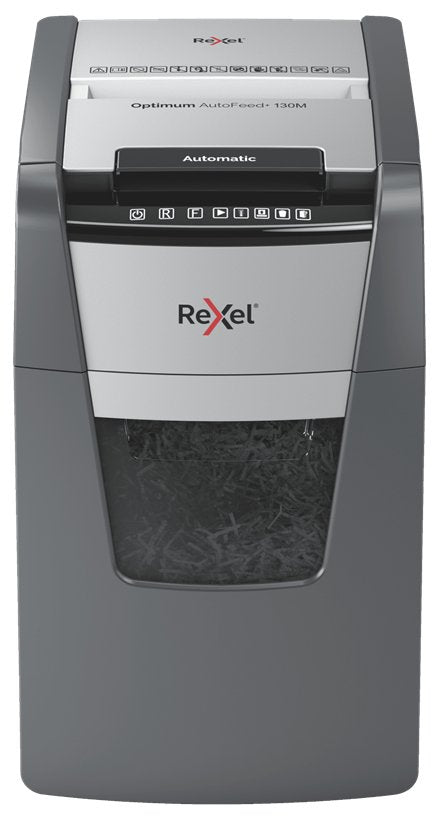 EAN 5028252616836 - Rexel AutoFeed+ 130M triturador de papel Microcorte 55 dB Negro, Gris imagen 1